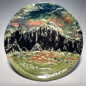 Coastal Fantasy, 9.5" stoneware plate
