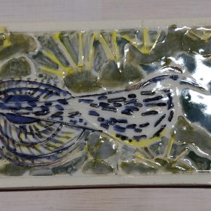 Cactus Wren, light variation, 3" x 5", mounted on board, $50.