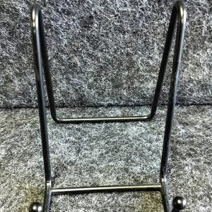 4.5" black metal stand for display of ceramic tiles, $5.00 each