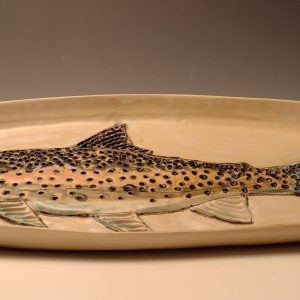 Steelhead, White background