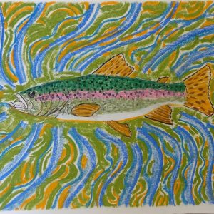 Rainbow Trout With Swirls